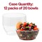 Smarty Had A Party 6 oz Clear Floral Round Disposable Plastic Dessert Bowls 480 Bowls, 48PK 725-CASE - alternate 10