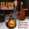 Pyle Beginner Acoustic Guitar Kit, 1/2 Junior Size All Wood Instrument with Full Accessory Kit, Picks PGACLS40SBD - alternate 5