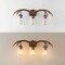 Jonathan Y Wyatt 25.5" 3-Light Southwestern Bohemian Resin/Seeded Glass Faux Antler LED Vanity Light, Brown Wood JYL6309A - alternate 10