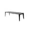 Homeroots 71" Gray And Black Ceramic And Solid Wood Drop Leaf Dining Table 488515 - alternate 5