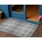 Homeroots 3' X 5' Gray Black And Ivory Plaid Washable Indoor Outdoor Area Rug 596339 - alternate 1