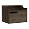 Homeroots 13" Brown Wood One Drawer Floating Nightstand 546201 - alternate 13