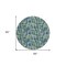 Homeroots 8' Navy Blue Green And Ivory Round Abstract Washable Indoor Outdoor Area Rug 602577 - alternate 8