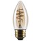 Satco 5.5 Watt C11 LED 2000K CCT Medium Base Clear Glass Amber Coil Filament Dimmable 120 Volt S14223 - alternate 1