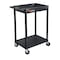 Luxor Top Tub and Bottom Flat Shelf Cart - Black STC12-B - alternate 1