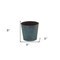 Homeroots 9in Blue Recycled Plastic Indoor Outdoor Round Pot Planter 488202 - alternate 4