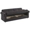 Homeroots 89" Black Microfiber Convertible Futon Sleeper Sofa And Toss Pillows With Storage 607153 - alternate 8