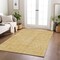 Homeroots 5' X 8' Gold And Ivory Geometric Washable Indoor Outdoor Area Rug 600823 - alternate 8