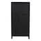 Homeroots 36in Graphite Solid Wood Accent Cabinet With Two Doors 620848 - alternate 1