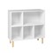 Homeroots 35" White and Natural Five Shelves Freestanding Shelving Unit 403100 - alternate 4