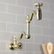 Kingston Brass Wall Mount Pot Filler Faucet, Polished Brass KS2102CG - alternate 6