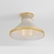 Hudson Valley Lighting Highclere 17.75 in. Flush Mount in Aged Brass/Off-White by Mark D. Sikes MDS2403-AGB/OW - alternate 6
