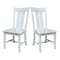 Whitewood Industries Set of Two Ava Dining Chairs, White, PK2 CI08-13P - alternate 1