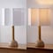 Jonathan Y Lisbet 21" Mid-Century Modern Tubular Gourd Resin LED Table Lamp w/Octagonal Shade, Light Brown Wood JYL1160C - alternate 9
