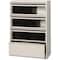 Hirsh 36" W 4 Drawer File Cabinet, Putty, Letter 17898 - alternate 1