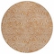 Homeroots 8' Copper And Beige Round Abstract Washable Indoor Outdoor Area Rug 599744 - alternate 8