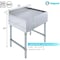 Amgood 30 in. x 22 in. Stainless Steel Underbar Drainboard AMG UD-2230-Z - alternate 6