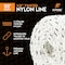 Xpose Safety Nylon Poly Rope, 3/8 in x 50 ft, 3-Strand Braided, Low Stretch, Indoor/Outdoor, 2PK NR38-50-2-X-S - alternate 4