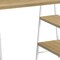 Homeroots 47" Natural and White Wood and Metal Sled Computer Desk 489838 - alternate 5