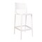 Rainbow Outdoor Bella Set of 2 Stackable Barstool W/No Arms-White, PR RBO-BELLA-WT-SC-SET2 - alternate 1