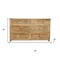 Homeroots 68" Natural Solid Wood Seven Drawer Dresser 620851 - alternate 16