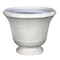 L&G 12.9 in. H X 16 in. D Polyresin Pedestal Urn Planter Stone PVE8016TSI - alternate 1
