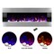 Northwest 54in Wall Mounted Electric Fireplace Heater with Remote Control Adjustable LED Flame Color 80-2000A-54-SS - alternate 1