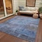 Homeroots 3' X 5' Gray And Blue Abstract Washable Indoor Outdoor Area Rug 616232 - alternate 8