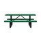 Leisure Craft Rectangle Portable Picnic Table, Green, 6 ft L T6XPP-GREEN - alternate 7