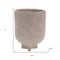 Homeroots 7" Beige Recycled Paper Urn Table Vase 632607 - alternate 6
