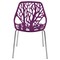 Leisuremod Modern Asbury Dining Chair with Chromed Legs, Purple, 2PK AC16PR2 - alternate 10