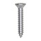 Auveco PHILLIPS FLAT HEAD TAPPING SCREW, ZINC - #12 X 1 1/4in, 100PK 25665 - alternate 1