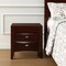Homeroots 25" Merlot Wood Three Drawer Nightstand 384023 - alternate 5