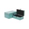 Homeroots Set of Two Teal Blue Wood And Fabric Box With Lid, 2PK 489394 - alternate 6