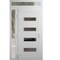 Vdomdoors Front Exterior Prehung Metal-Plastic Door, Manux 8113 White Silk, Side and Top Sidelite Transom, Of MANUX8113EXD-WS-W36+14xH80+14-RH - alternate 1