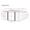 Arrow Woodridge 10 x 12 x 7 ft Woodgrain Steel Storage Shed WR1012 - alternate 6