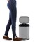 Happimess Connor Rectangular 13.2-Gallon Trash Can with Soft-Close Lid and FREE Mini Trash Can, Gloss Gray HPM1006I - alternate 10