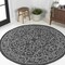 Jonathan Y Charleston Vintage Filigree Textured Weave Black/Gray 3 ft Round Indoor/Outdoor Area Rug SMB106G-3R - alternate 1