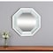 Homeroots 28" Silver Octagon Glass Framed Accent Mirror 484994 - alternate 5