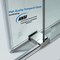Fab Glass And Mirror Matte Black Shower Door for Walk in Shower 56-60in W x 76in H, Sliding Bathroom Door with SHSS10M60X76MB - alternate 6