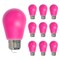 Bulbrite 25-Watt Equivalent Ceramic Pink Color S14 Weatherproof Outdoor E26 Medium Base LED Light Bulb, 10PK 862323 - alternate 1