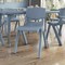Flash Furniture Plastic Stacking School Chairs with 10.5 in Seat Height in Dusty Blue, 10PK 10-YU-YCX-003-DSTYBL-GG - alternate 10
