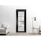 Sartodoors Sliding Pocket Door with Frosted Tempered Glass Planum 2132 Black 42x96 Solid Core Modern Interior PLANUM2132PD-BLK-42 x 96 - alternate 5