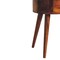 Homeroots 20" Brown Solid Wood Round Two Drawer Nightstand 651515 - alternate 16
