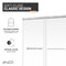 Anzzi 76in x 44-48 in. Frameless Sliding Shower Door in Polished Chrome , 3/8in Tempered Clear Glass SD-AZ21-01CH - alternate 10