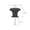 Richelieu 1 11/16 in. X 1 11/16 in. (43 mm x 43 mm) Brushed Oil-Rubbed Bronze Transitional Metal Cabinet Knob BP81045BORB - alternate 11