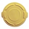 Rubbermaid Commercial 32 Gal Trash Can Lid, Yellow, Plastic, 22.25 in W/Dia FG263100YEL - alternate 3