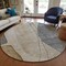 Homeroots 8' Taupe Beige And Gray Round Abstract Washable Indoor Outdoor Area Rug 582040 - alternate 6