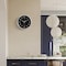 Clockswise 10-in Round Quartz Wall Clock Non-Ticking Battery Operated with Silent Sweep Movement,  QI004745.BK.10 - alternate 10