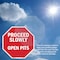 Signmission Proceed Slowly Open Pits, 6 Inch X 6 Inch, Plastic Sign OC-P-6-111 - alternate 7